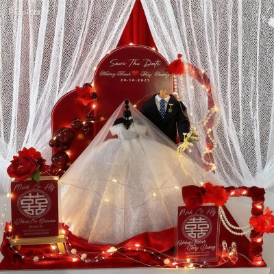 mô hình váy cưới mini